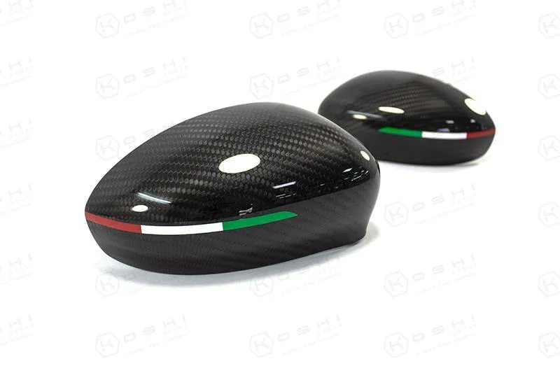 Abarth 500 / 595 / 695 & Abarth Punto Mirror Caps - Carbon Fibre