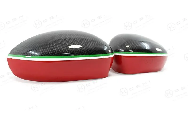 Abarth 500 / 595 / 695 & Abarth Punto Mirror Caps - Carbon Fibre