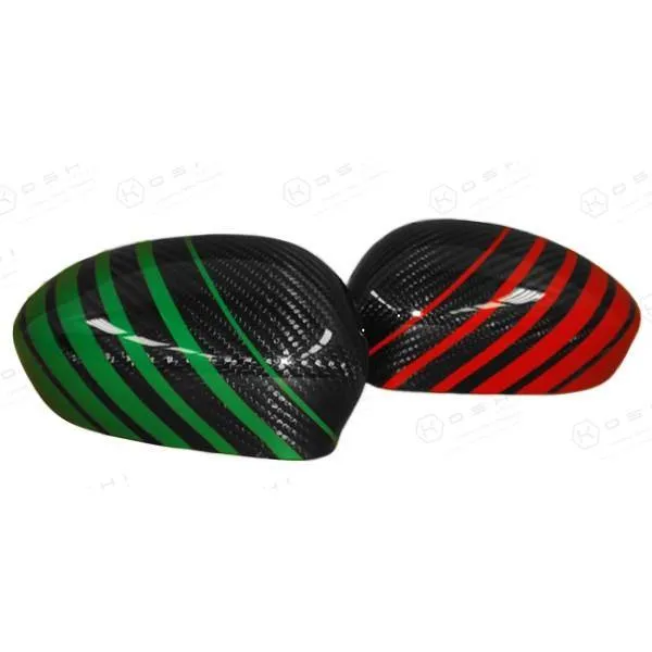 Abarth 500 / 595 / 695 & Abarth Punto Mirror Caps - Carbon Fibre