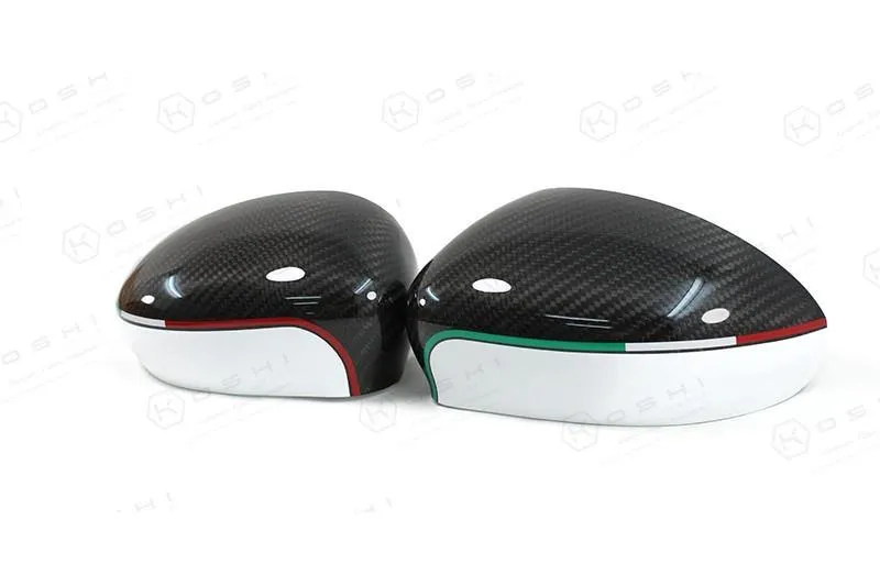 Abarth 500 / 595 / 695 & Abarth Punto Mirror Caps - Carbon Fibre