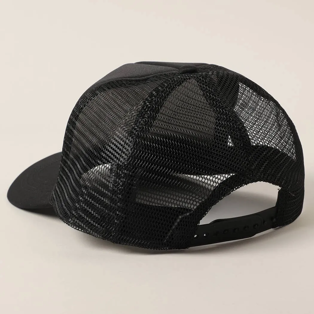 American Cowgirl Embroidery Foam Trucker Hat