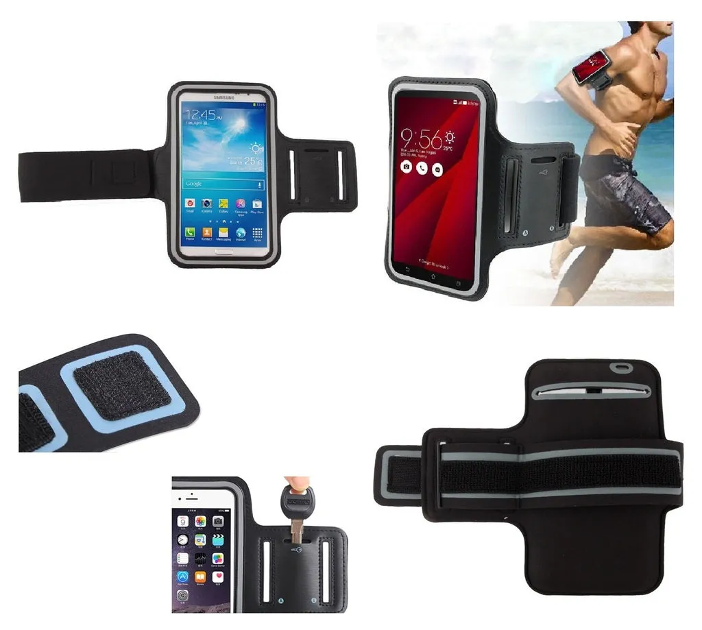 Armband Professional Cover Neoprene Waterproof Wraparound Sport with Buckle for BOLD N1 (2019) - Black