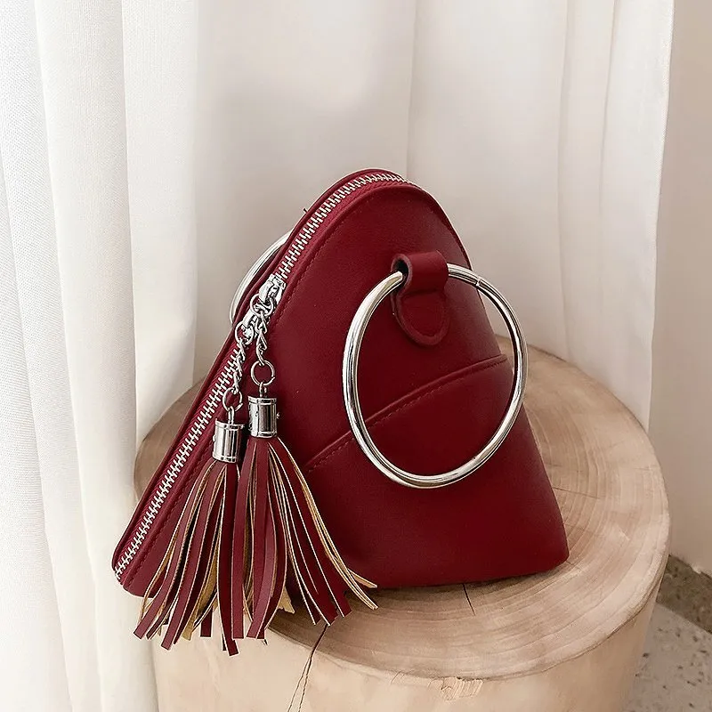 Back to College Fashion Soft Waterproof Pu Leather Tote Bags for Women 2021 New Women's Handbag Korean Luxury Simplicity Triangle Bag Sac A Main