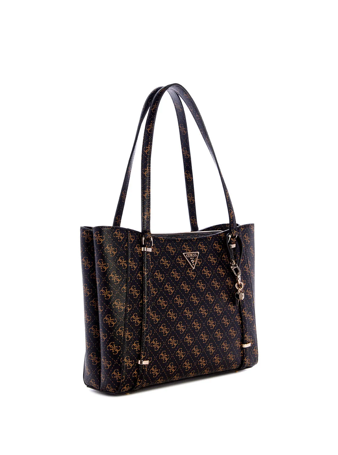 Brown Logo Daryna Elite Tote Bag