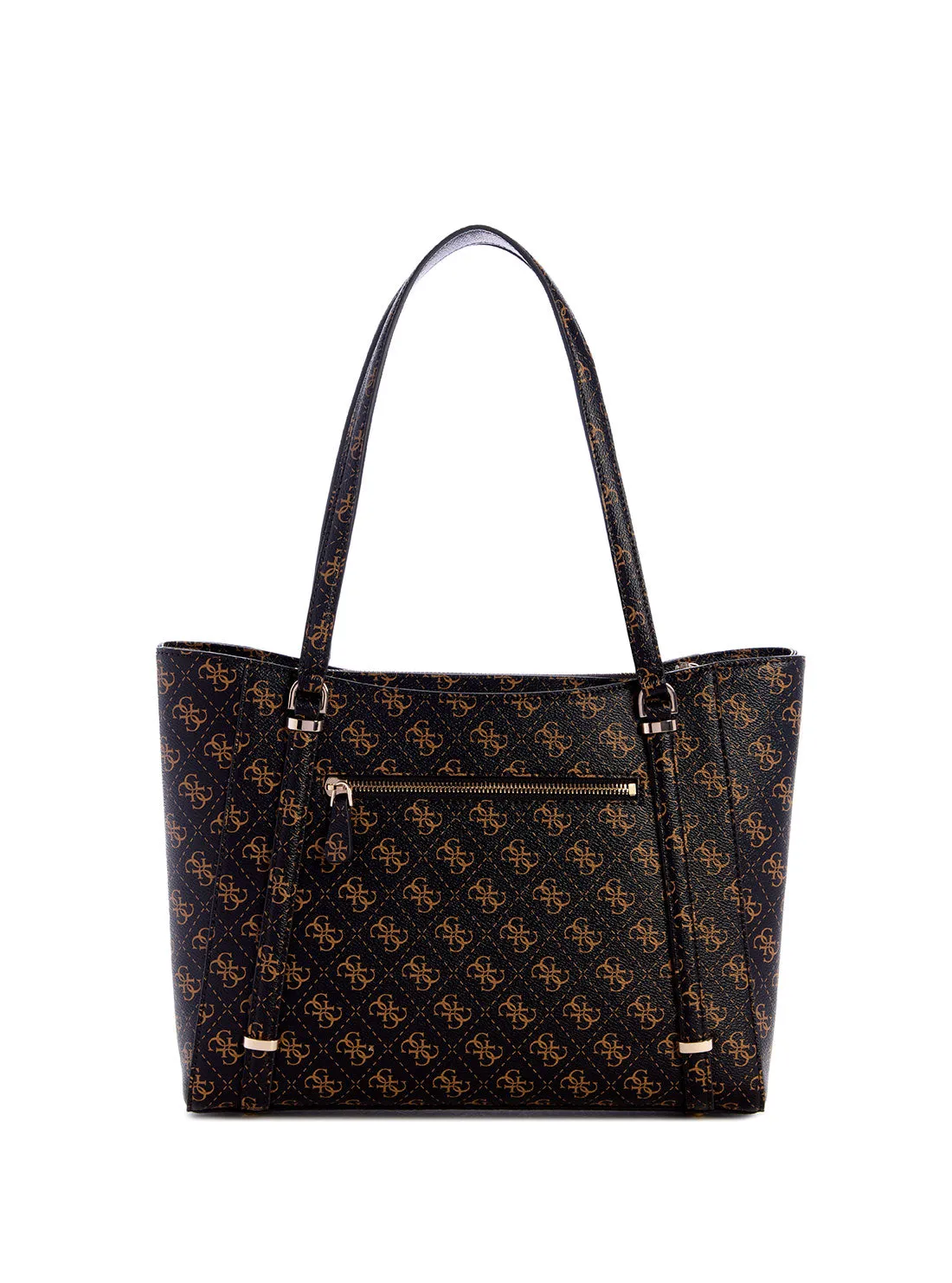 Brown Logo Daryna Elite Tote Bag