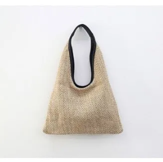 Casual rattan buckets bag for women bohemian wicker woven shoulder bags lady handbag large capacity totes summer beach big purse