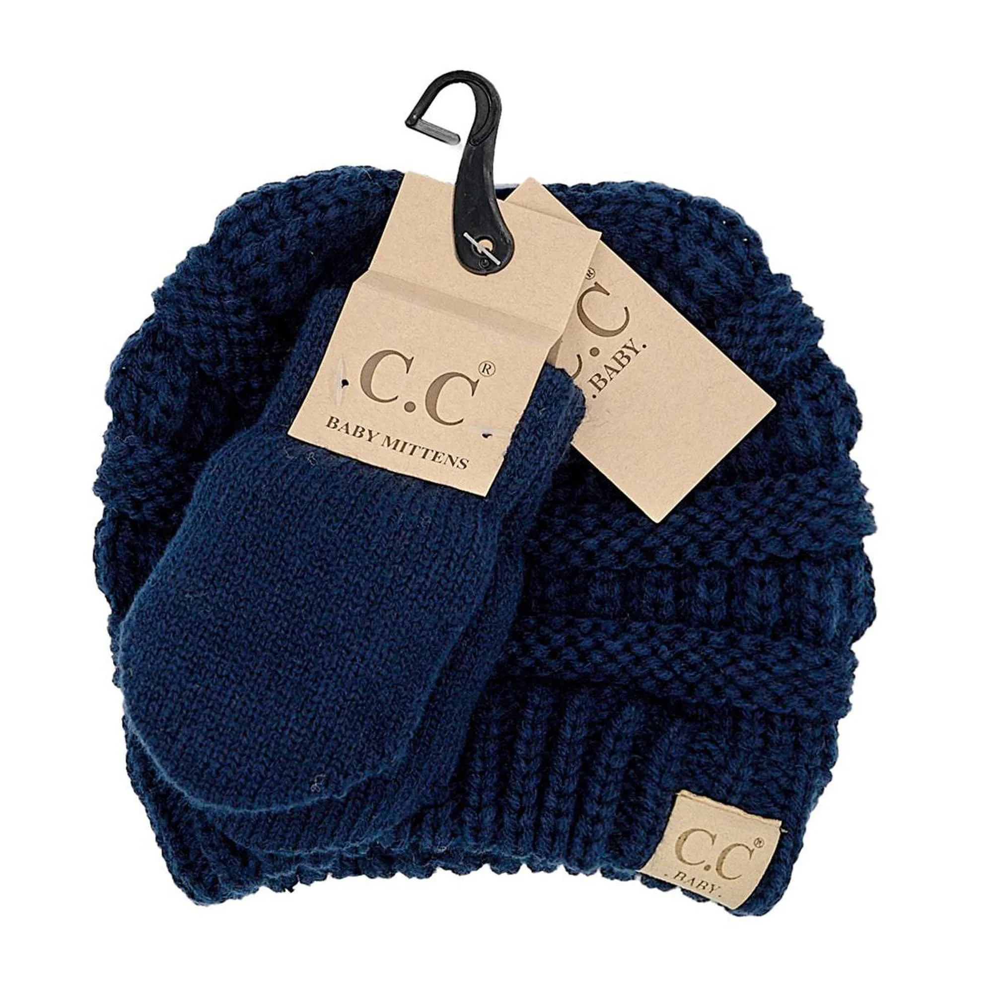 CC Baby Unisex Beanie and Mitten Set for Newborn to 12 Months