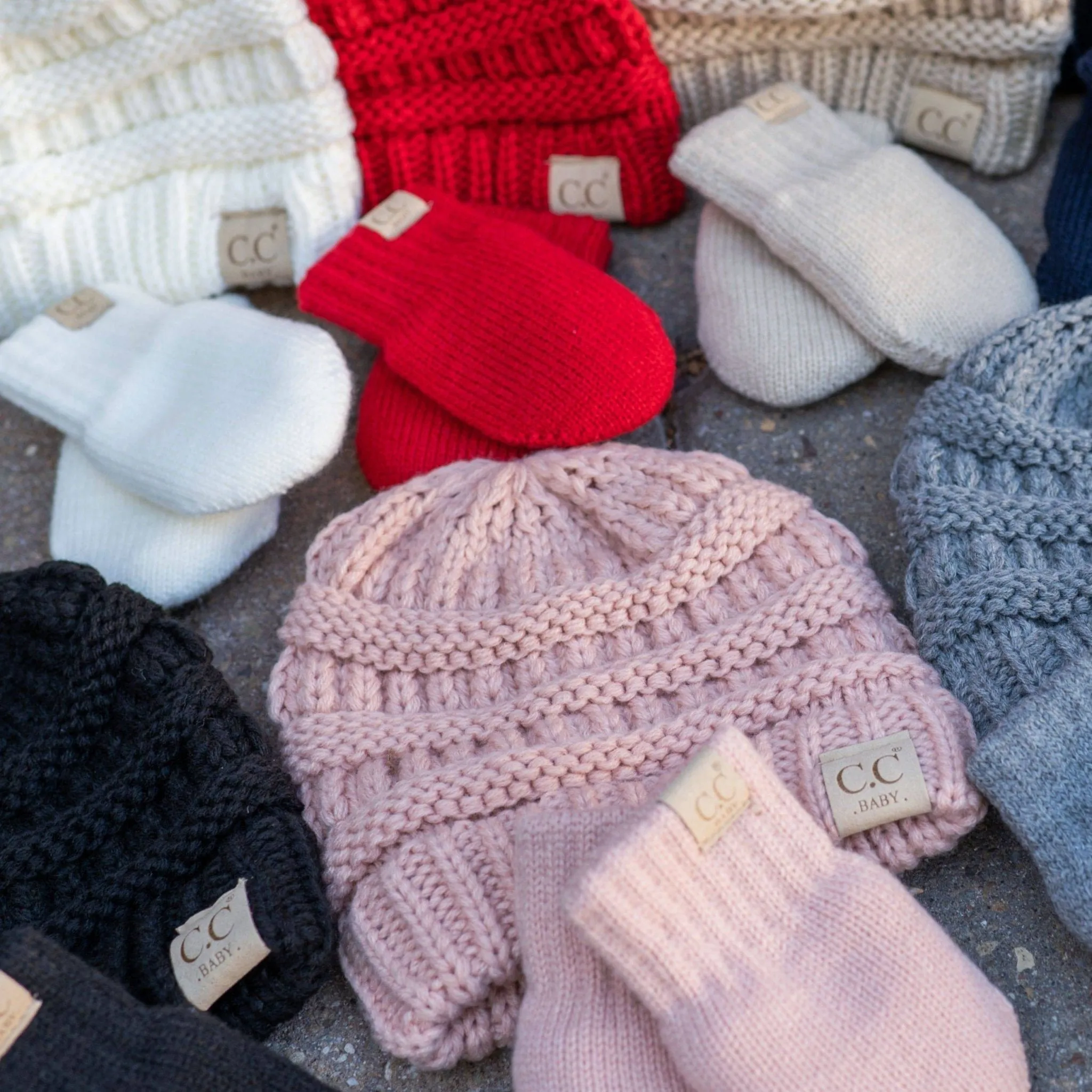 CC Baby Unisex Beanie and Mitten Set for Newborn to 12 Months