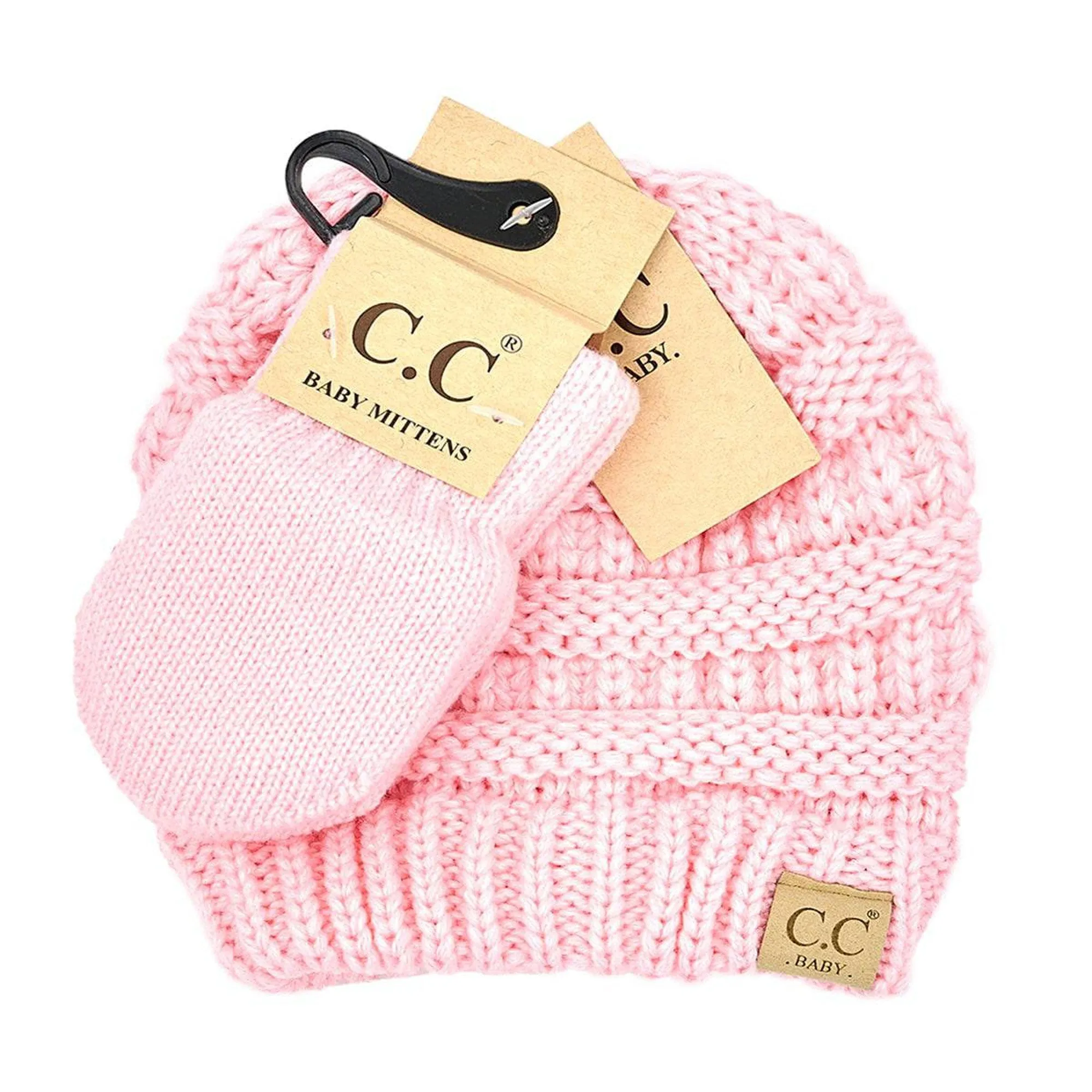 CC Baby Unisex Beanie and Mitten Set for Newborn to 12 Months