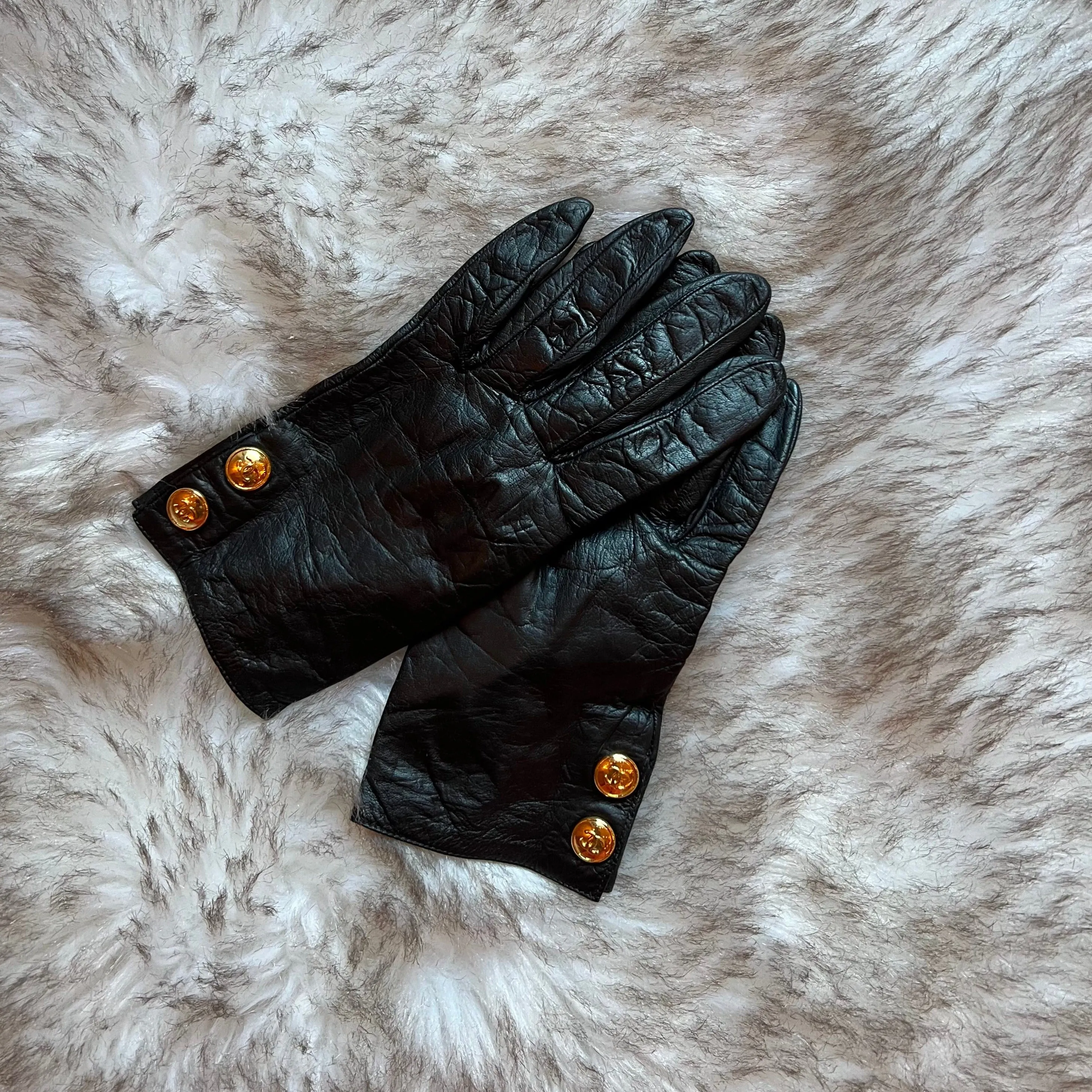 Chanel Vintage Leather Gloves