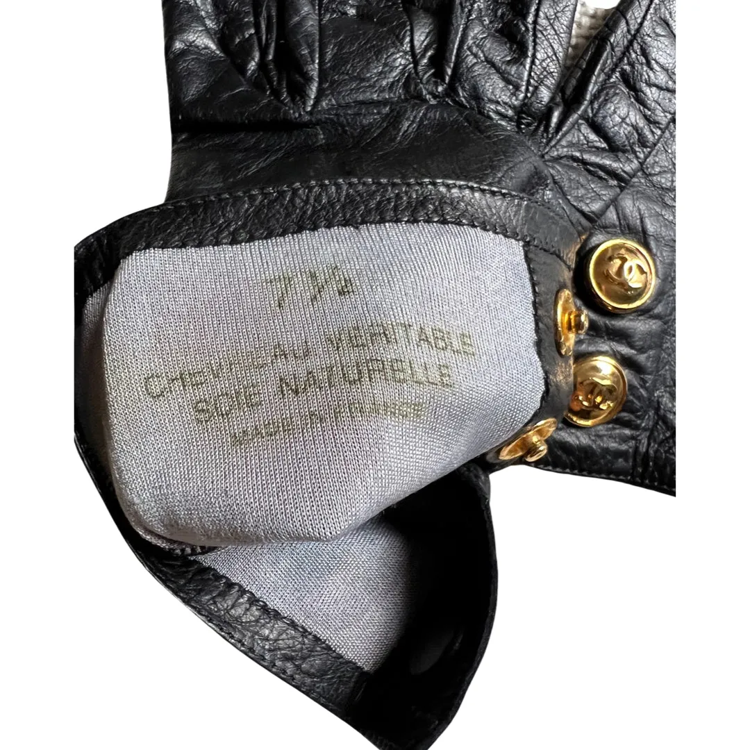 Chanel Vintage Leather Gloves