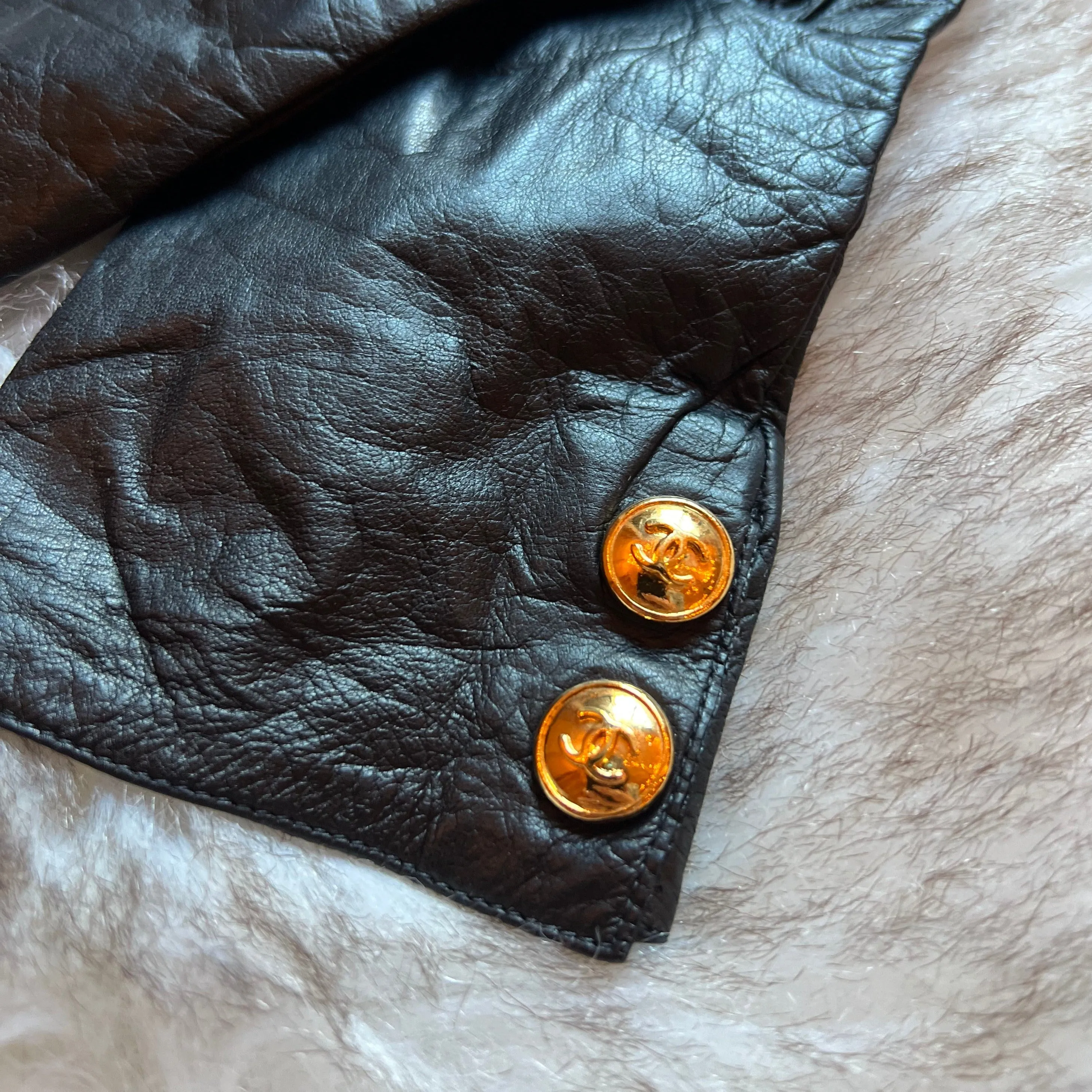 Chanel Vintage Leather Gloves