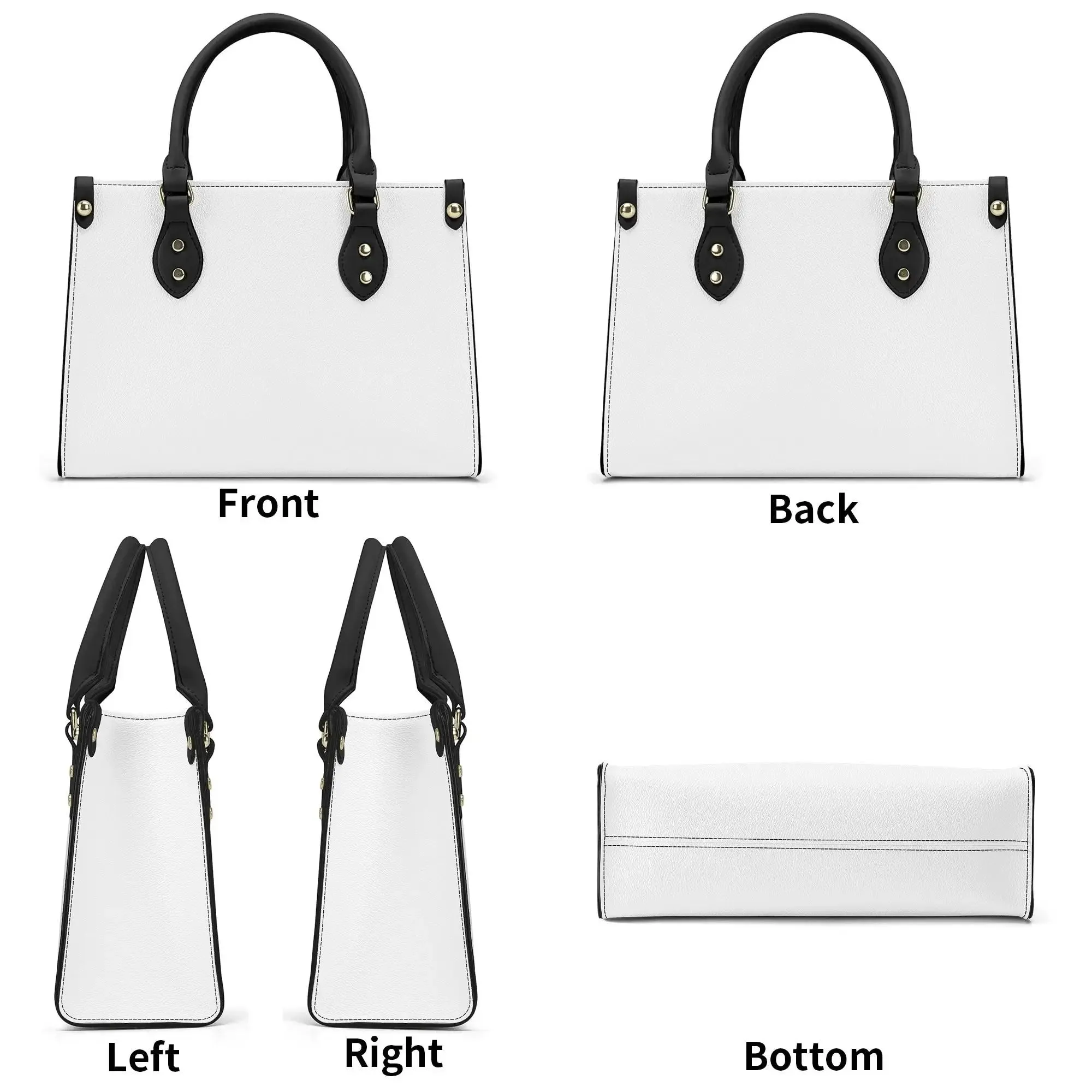 Customize Luxury Women PU Handbag Gift for Ladies All Over Printing