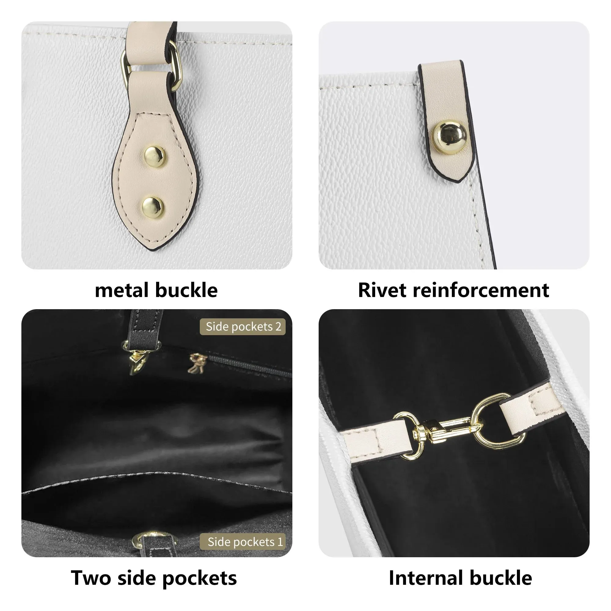 Customize Luxury Women PU Handbag Gift for Ladies All Over Printing