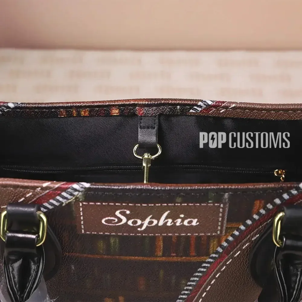 Customize Luxury Women PU Handbag Gift for Ladies All Over Printing