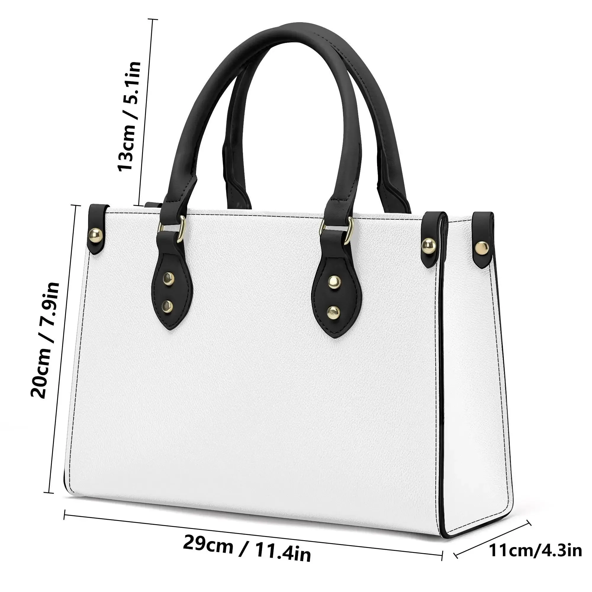 Customize Luxury Women PU Handbag Gift for Ladies All Over Printing