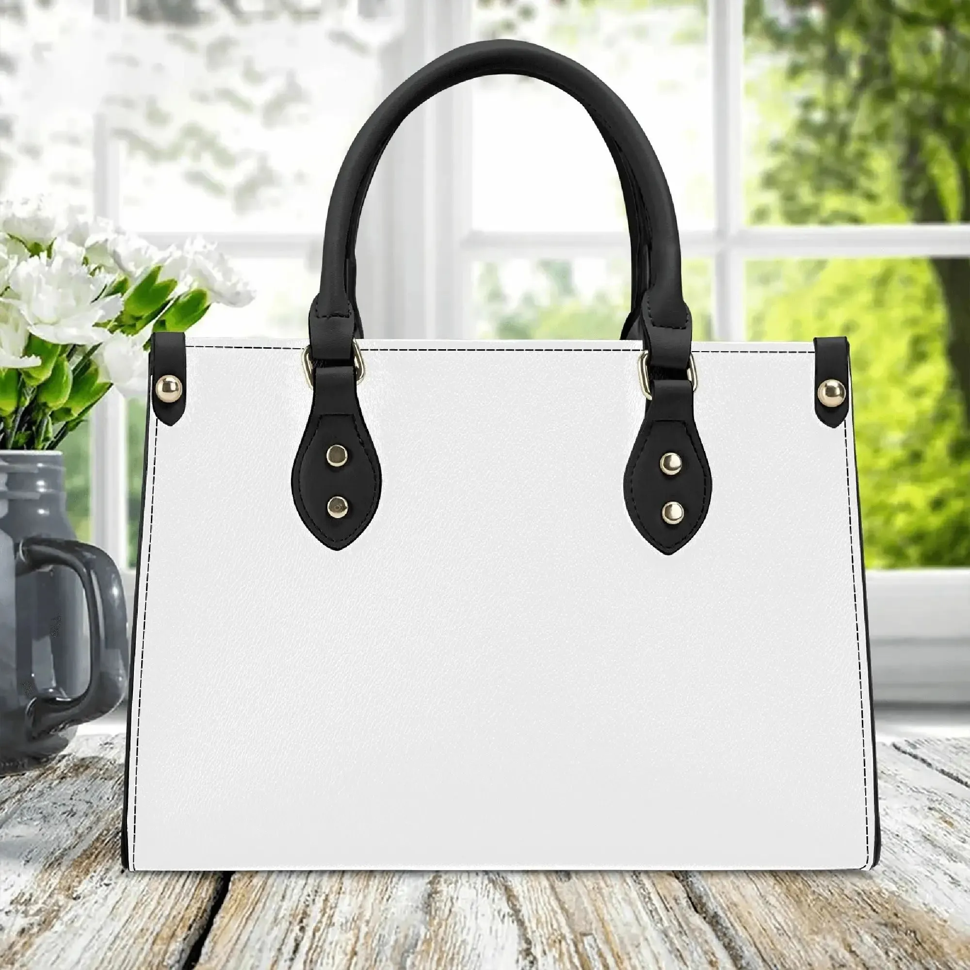 Customize Luxury Women PU Handbag Gift for Ladies All Over Printing