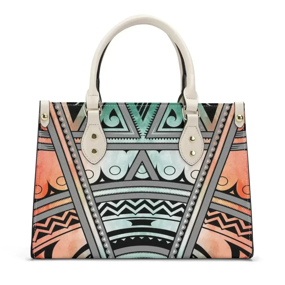 Customize Luxury Women PU Handbag Gift for Ladies All Over Printing