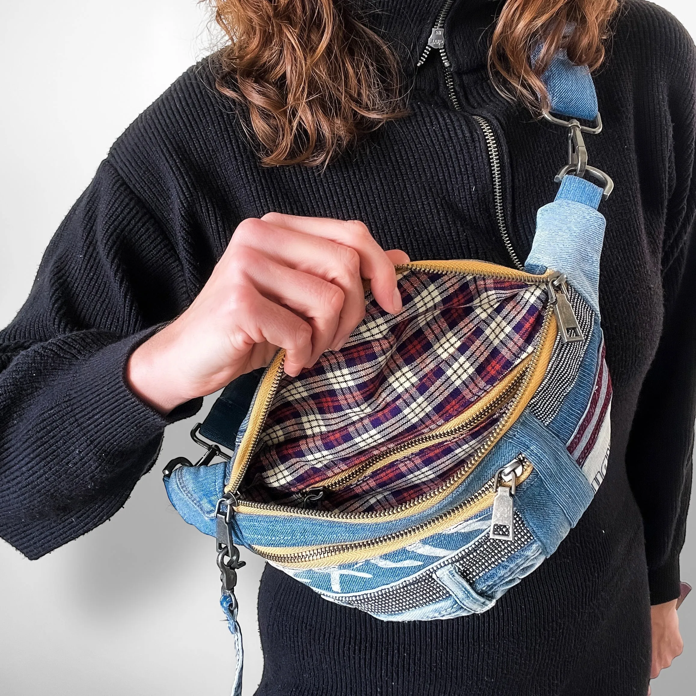 Denim Sling Bag