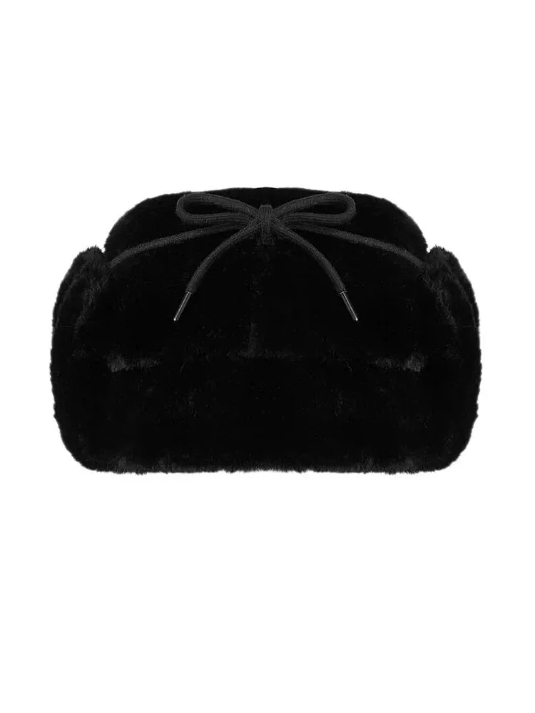 Kawaii Hello Kitty x Spider-Man Ushanka Hat (Black)