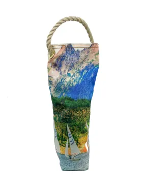 Lake Dillon Colorado Fall Sailboat Recycled Wine Tote