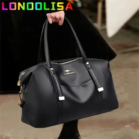 New Luxury Women's Soft Leather Tote Bag Large Capacity Handbag