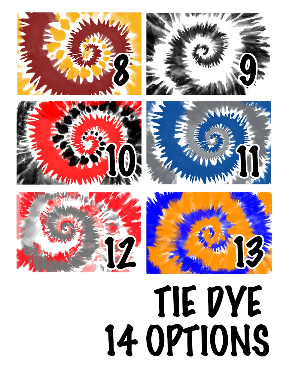 Personalized Lacrosse Knee High Socks - Tie Dye Background
