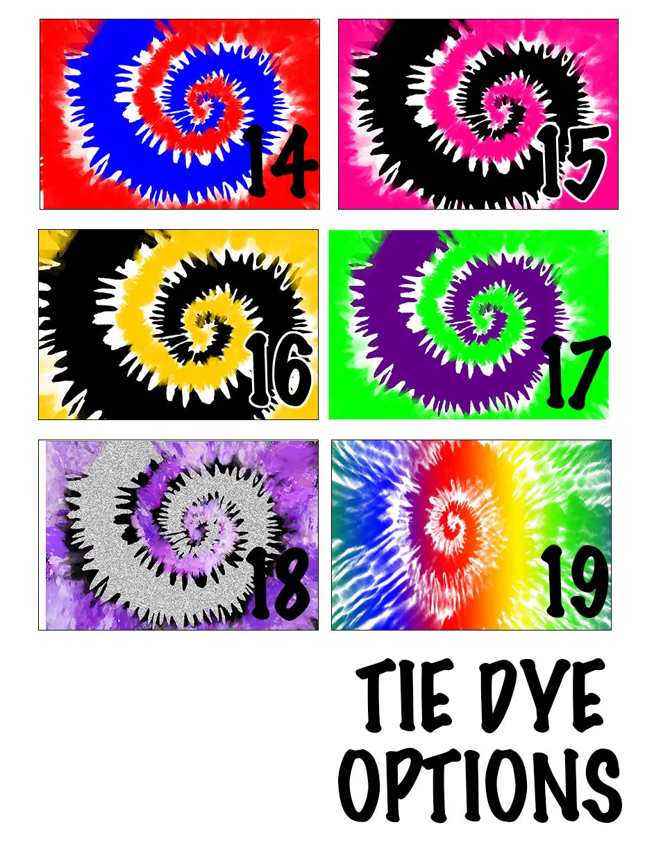 Personalized Lacrosse Knee High Socks - Tie Dye Background