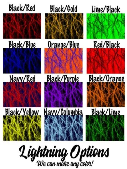 Personalized Lightning Baseball Crew Socks