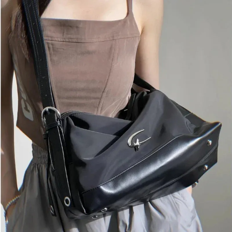 UAKISS  -  2024 Luxury Design Simple Causal Shoulder Crossbody Bags High-capacity Streetwear Handbags Trendy Women Chic Tote  Y2k Aesthetic