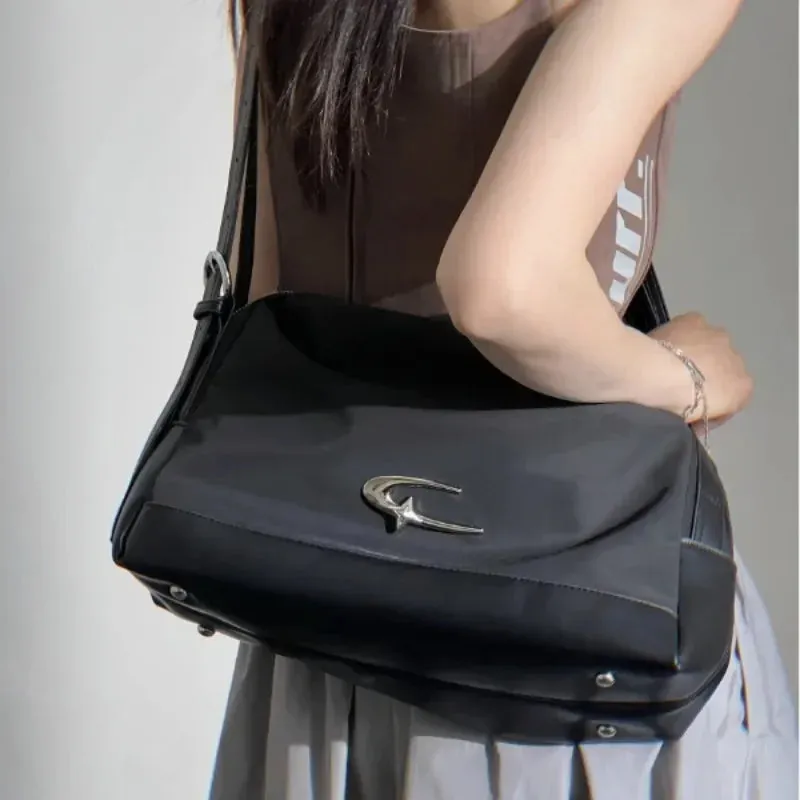 UAKISS  -  2024 Luxury Design Simple Causal Shoulder Crossbody Bags High-capacity Streetwear Handbags Trendy Women Chic Tote  Y2k Aesthetic