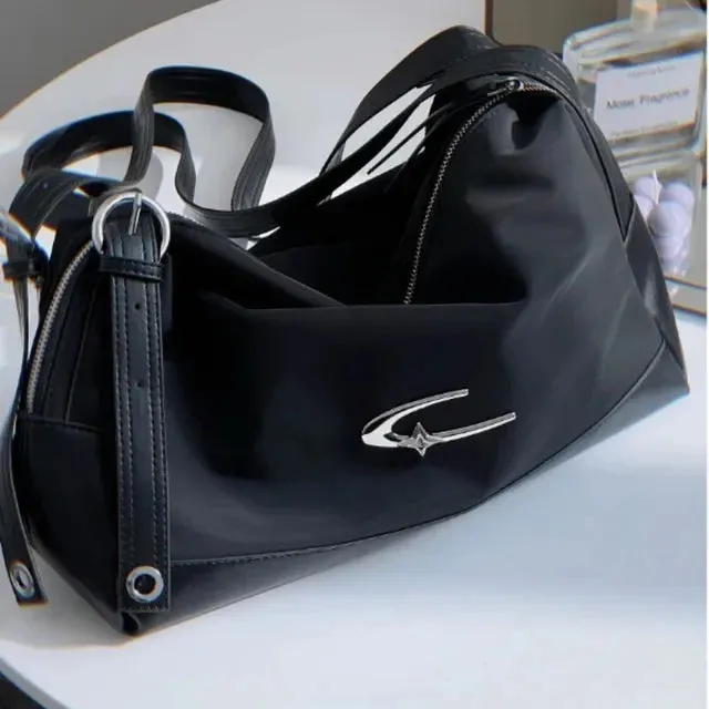 UAKISS  -  2024 Luxury Design Simple Causal Shoulder Crossbody Bags High-capacity Streetwear Handbags Trendy Women Chic Tote  Y2k Aesthetic
