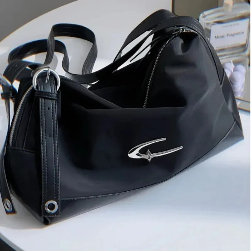 UAKISS  -  2024 Luxury Design Simple Causal Shoulder Crossbody Bags High-capacity Streetwear Handbags Trendy Women Chic Tote  Y2k Aesthetic