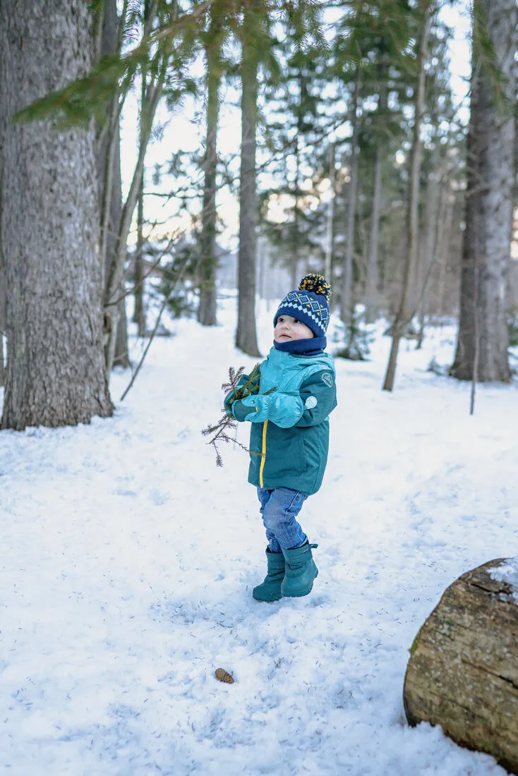 Wedze Warm Lugiklip Baby Ski Mittens