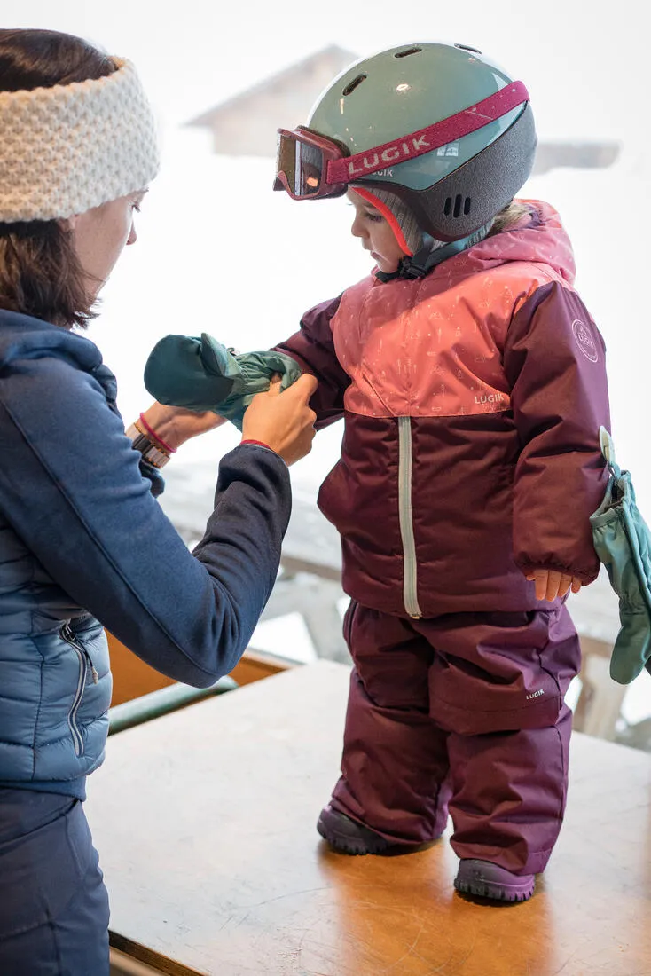 Wedze Warm Lugiklip Baby Ski Mittens
