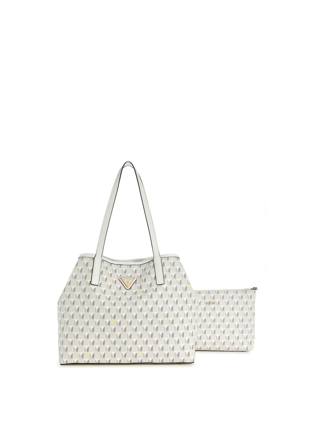 White Logo Vikky 2 in 1 Tote Bag