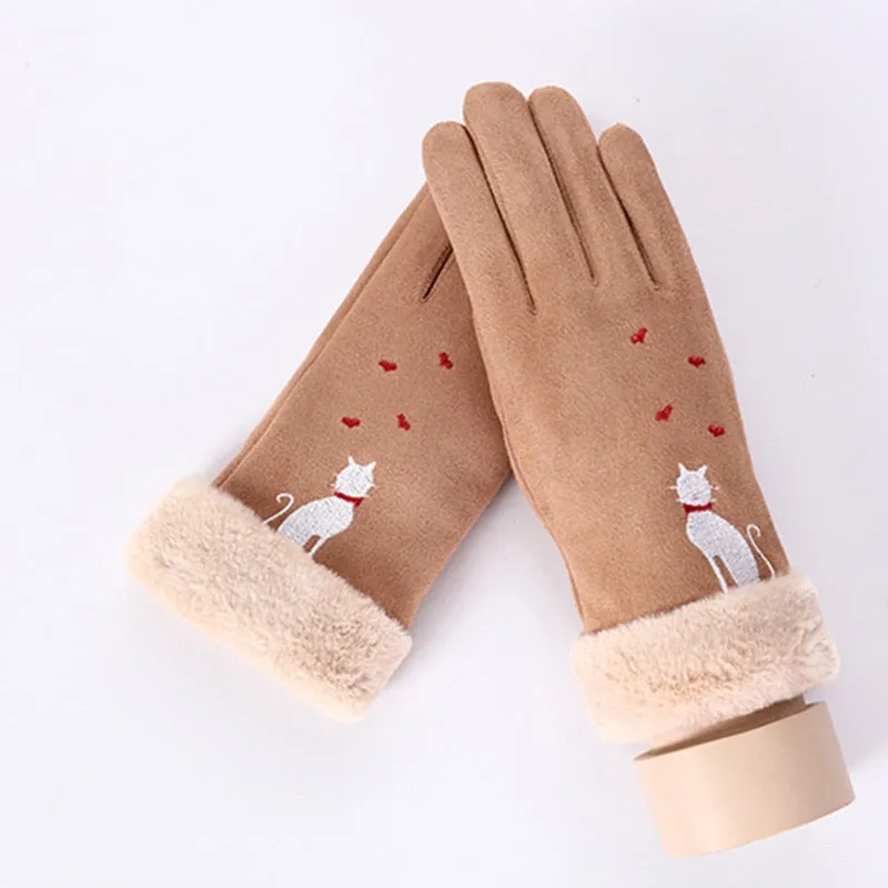 Women's Winter Warm Cashmere Gloves | Touch Screen Gloves