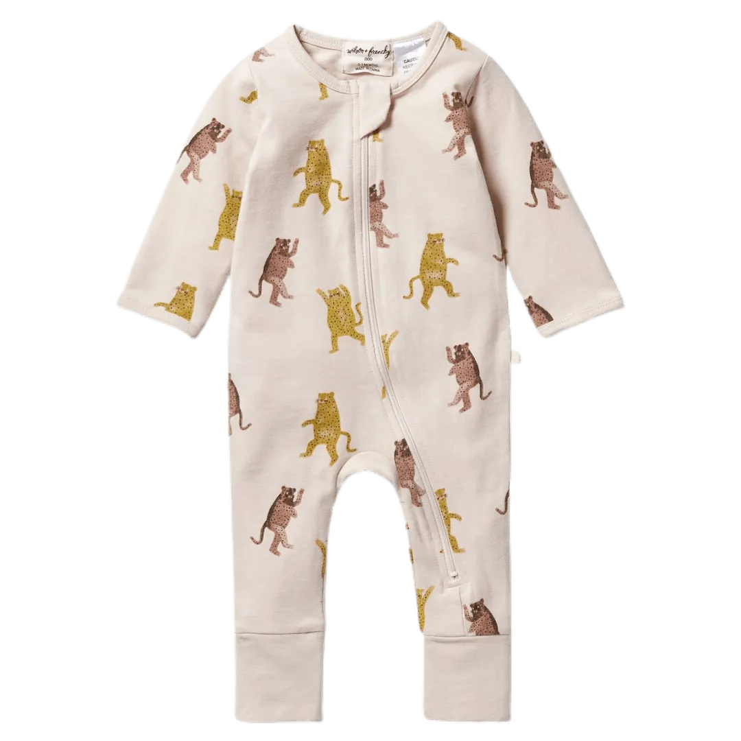 Zipsuit with Feet - Roar